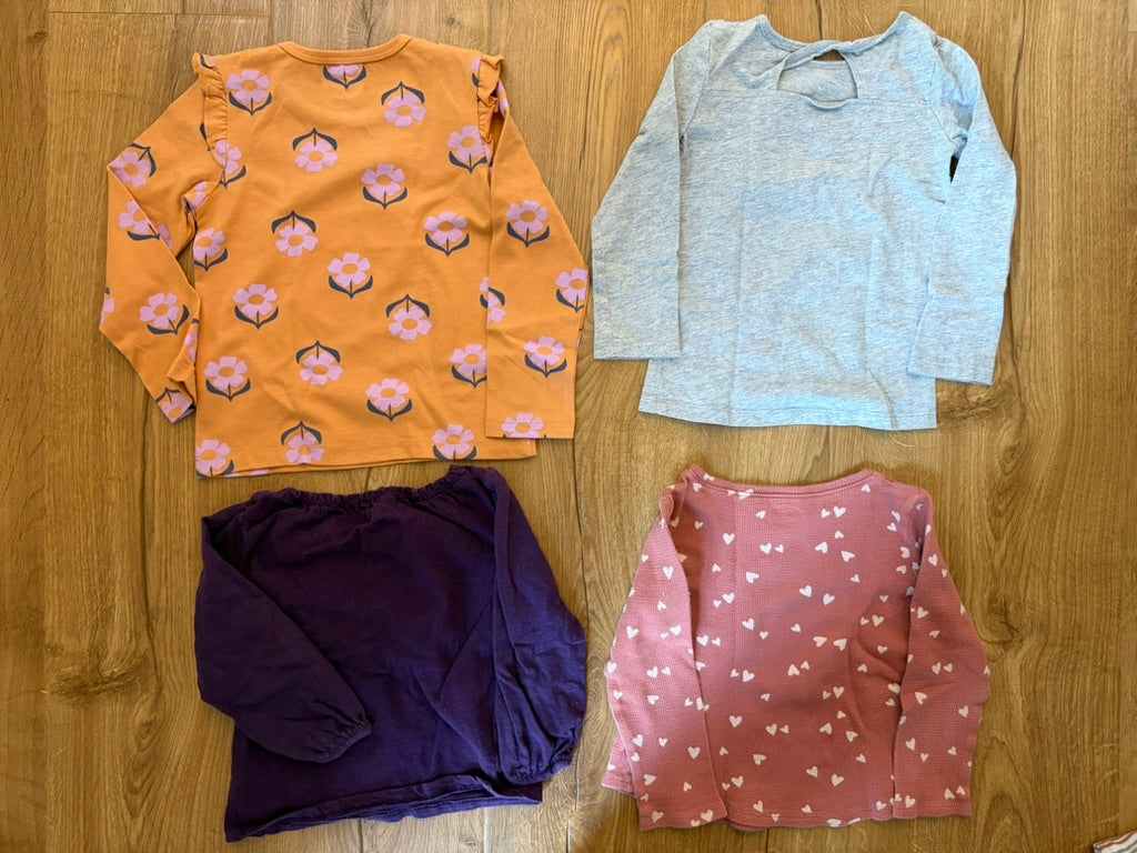 #6 - Assorted Brands Girls Long Sleeved Shirts (bundle of 4) - 3T