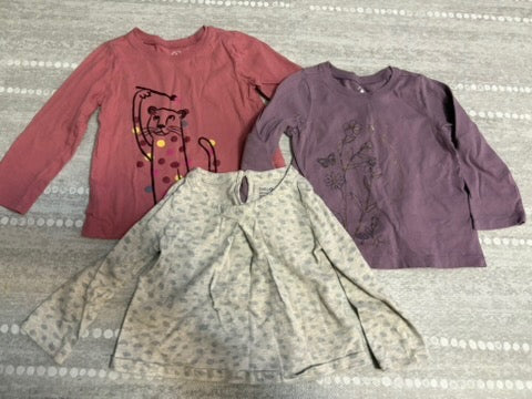Seller 183 - Girls Baby Gap 18-24 Months Longsleeve Shirt Bundle (Set of 3) - VGUC