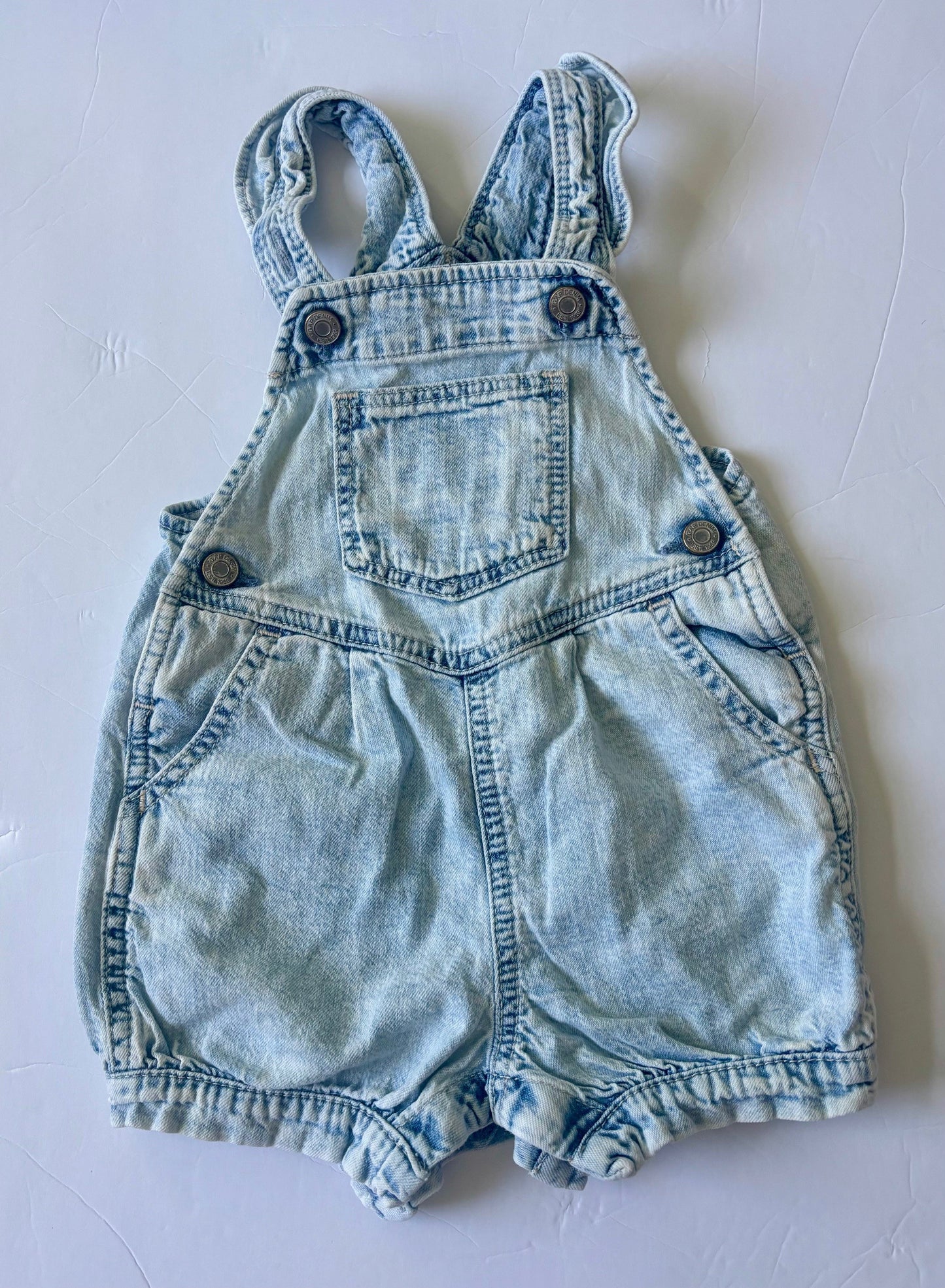 #43 Baby Gap Overalls Girls 12-18m EUC