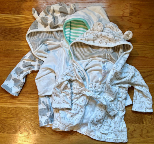#69 Carter's Bath Robes 0-9M