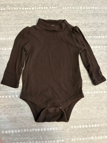 Seller 183 - Baby Gap Girls 18-24 Month Brown Onesie - EUC