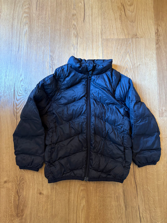 #6 - Wonder Nation Boys Lightweight Black Puffy Jacket - 3T