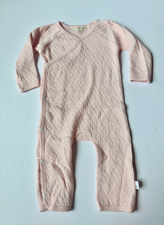 #43 Burts Bees Girls Quilted Sleeper 3 to 6m EUC