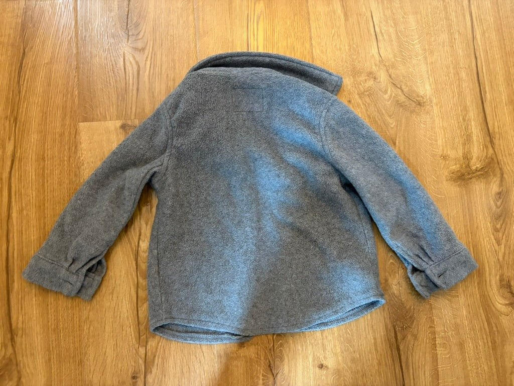 #6 - Old Navy Boys Grey Fleece Shirt/Jacket - 3T