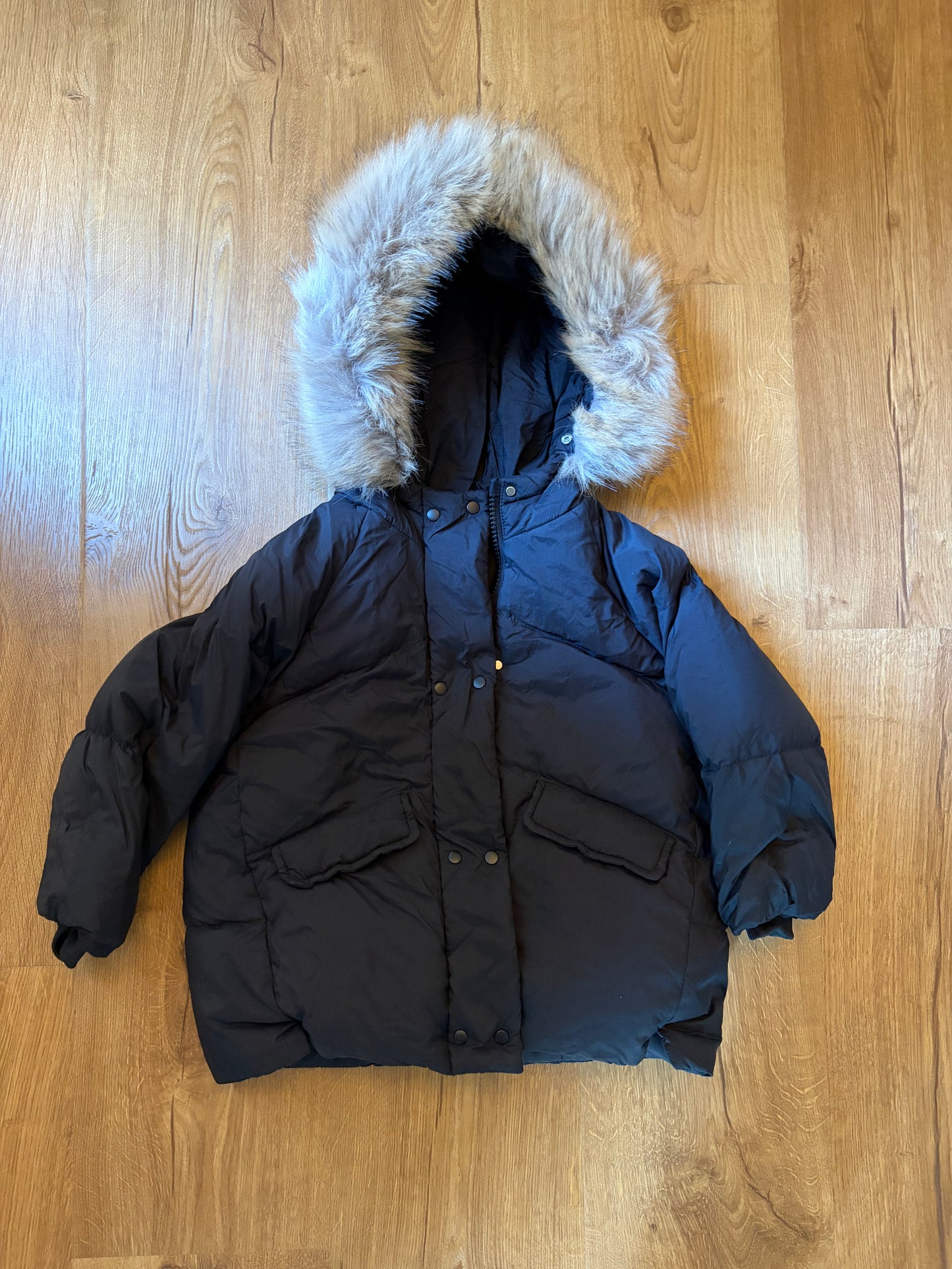 #6 - Zara Navy Hooded Winter Coat - 18-24 months