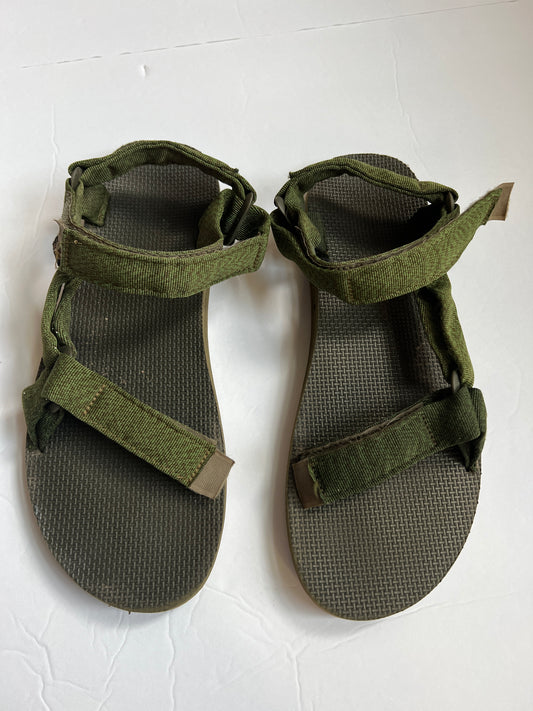 Mens Shoe 11 Green Teva Sandals
