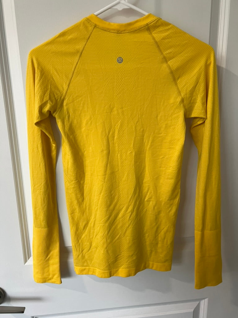 Seller #76 - Lululemon Athletica Swiftly Long Sleeve Yellow Size 4
