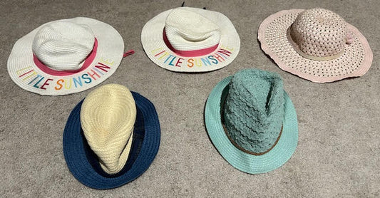Beach Sun Hats Kids 5 pairs one size fits all