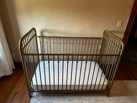 199 Gold metal crib