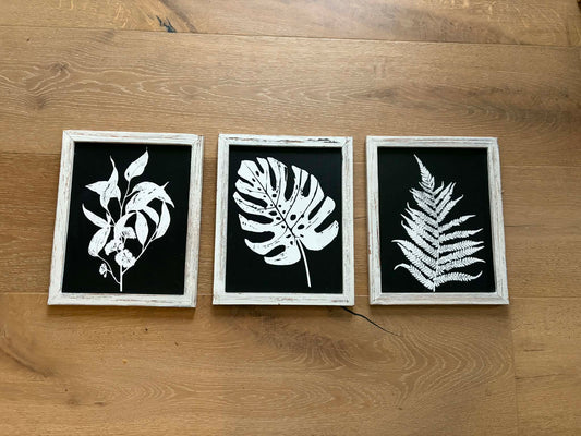 Seller #193 NEW Black-and-White Plant Art Series (Also Nice for a Kid's Room!)