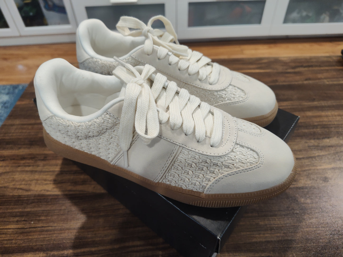 Seller 185:  Women's size 8 Madden Cream Shoes