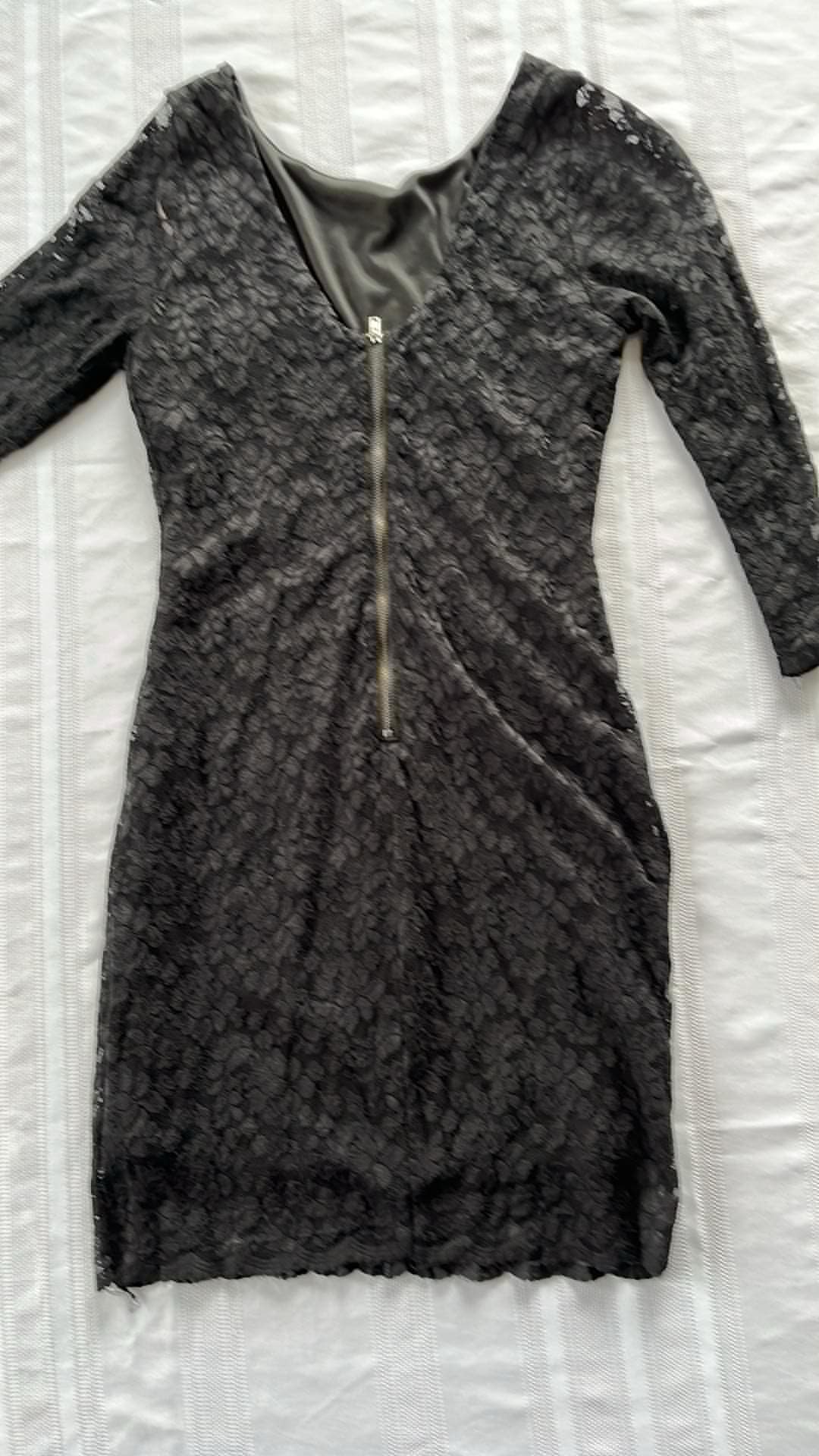 #29 Women's size M Ultimate little black dress in lace! EUC