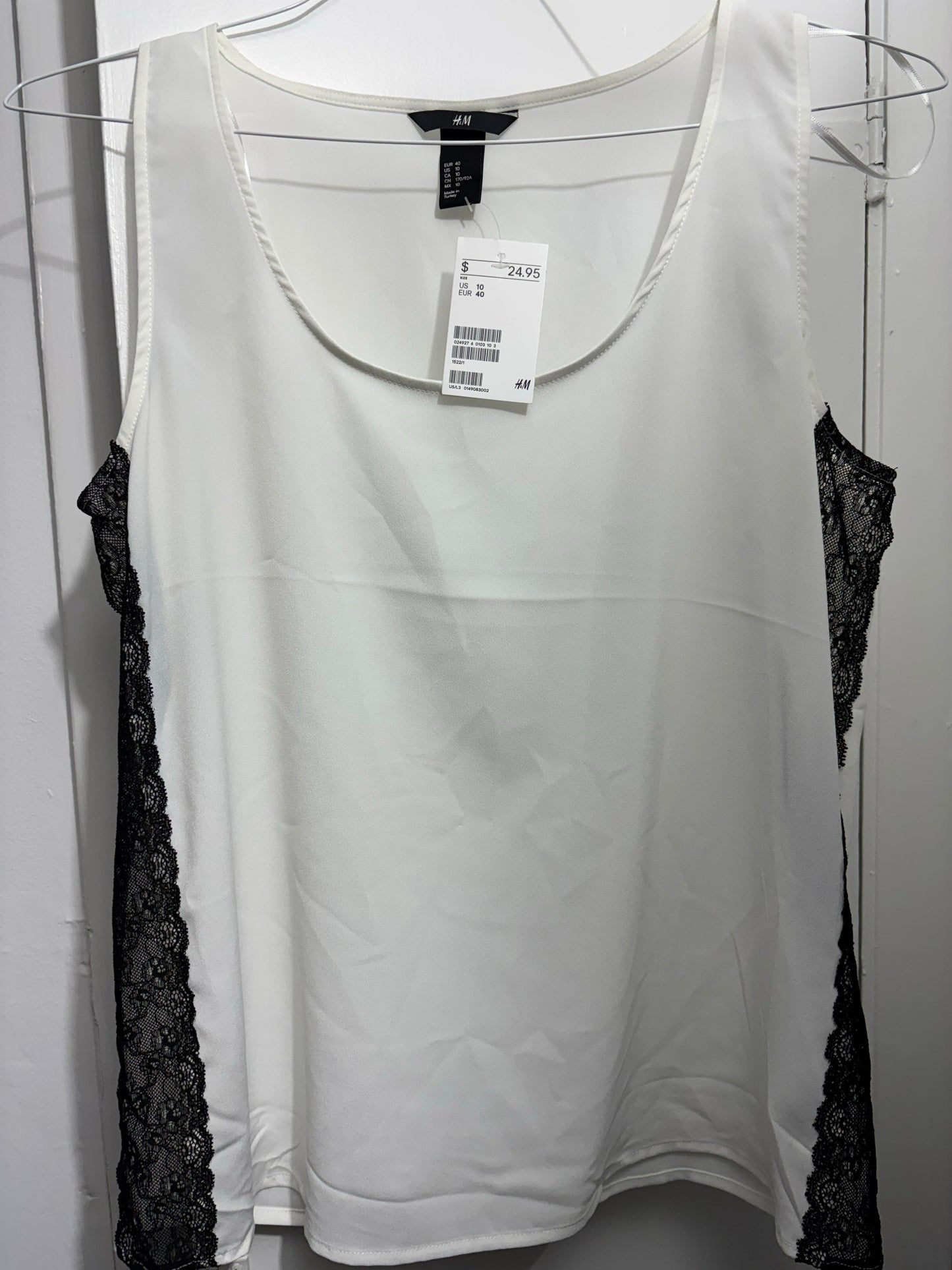 #70 H&M tank blouse size 10 NWT