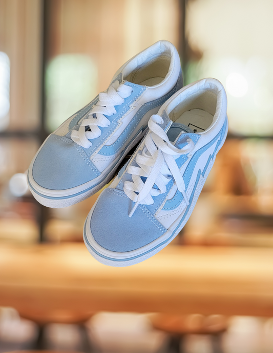#59 Vans Kids Big Kid Size 1 Light Blue NWOT