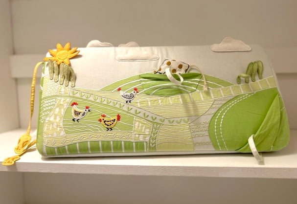 REDUCED #70 Wonder and Wise Farm Activity Tummy Time Wedge