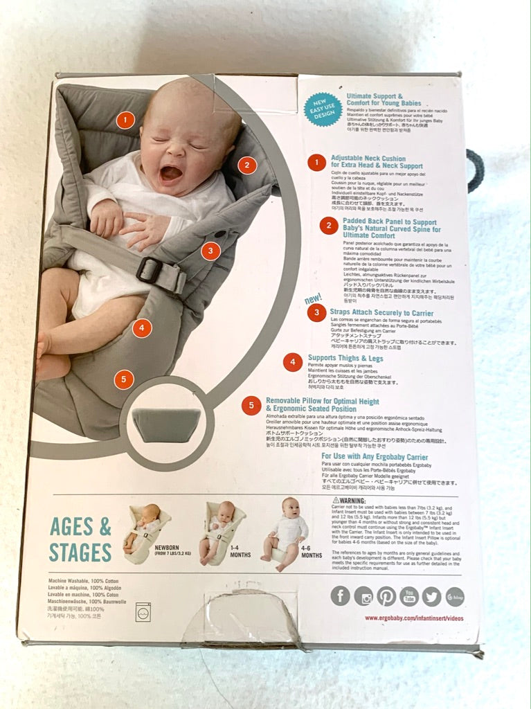 Seller #151 - REDUCED -  Ergobaby Infant Insert - New