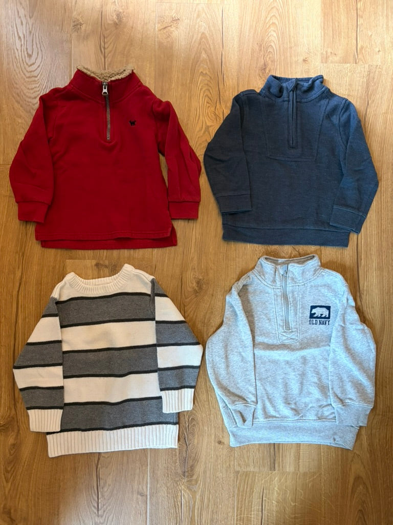 #6 - Boys Sweaters/Sweatshirts (bundle of 4) - 3T