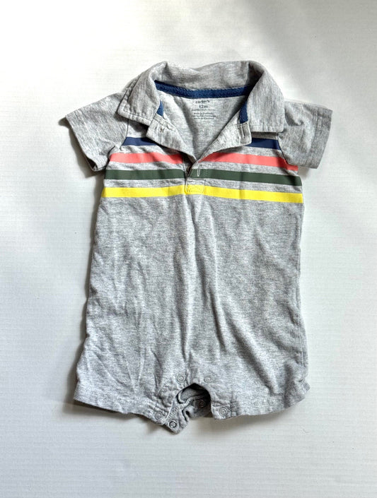 Seller 126 - Carter's Boys 12 Month Striped Collared Romper