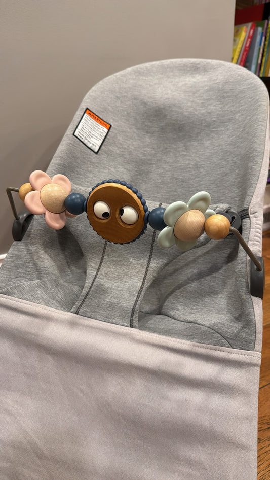 #145 Babybjorn googly eyes toy bar