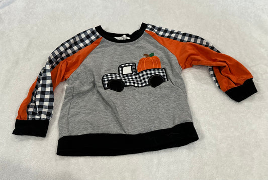 #75B Boys size S (fit like 3T) fall Marie Nicole long sleeve shirt