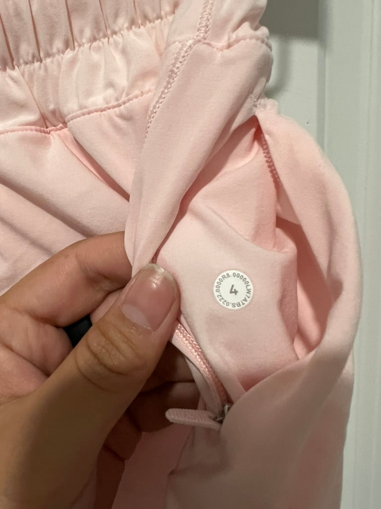 Seller #76 - Lululemon Track That Mid-Rise Lined Short 5" - Strawberry Milkshake - Size 4