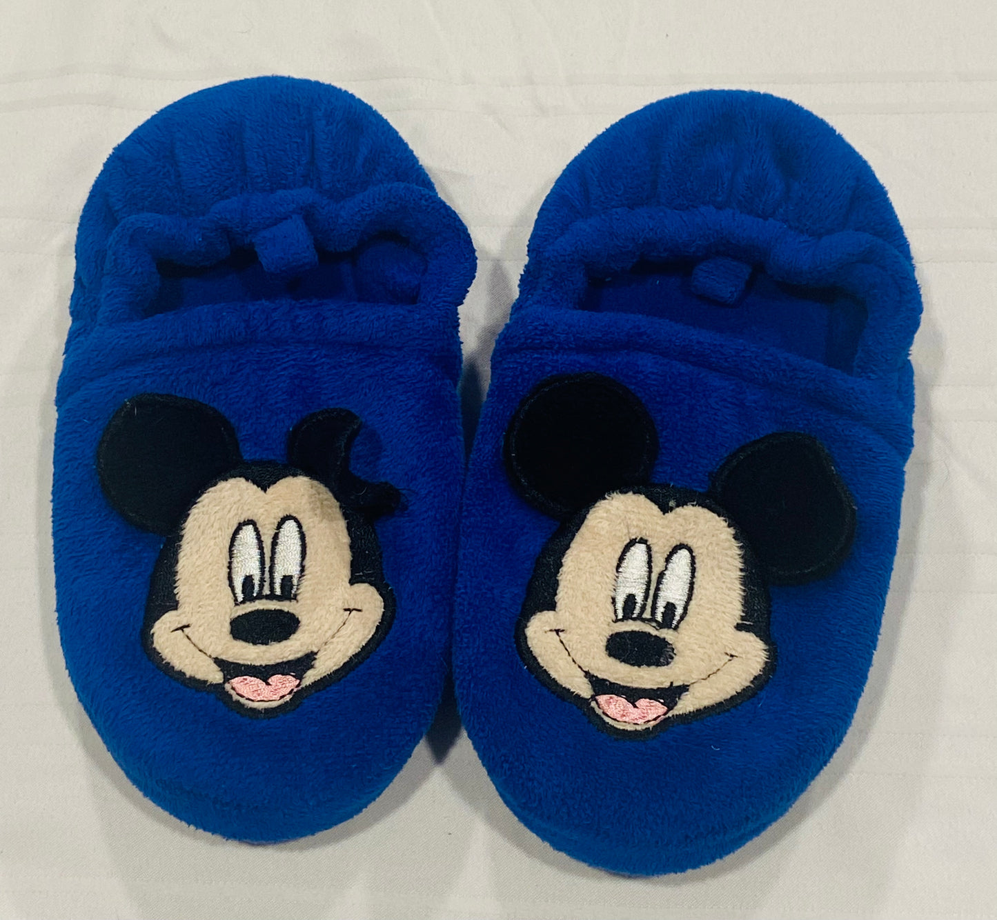 Mickey Slippers with Hard Soles - size 13/1 - EUC