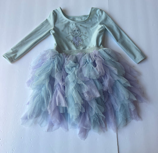 #77B Girls 2T Frozen II Disney Tulle Dress with leotard