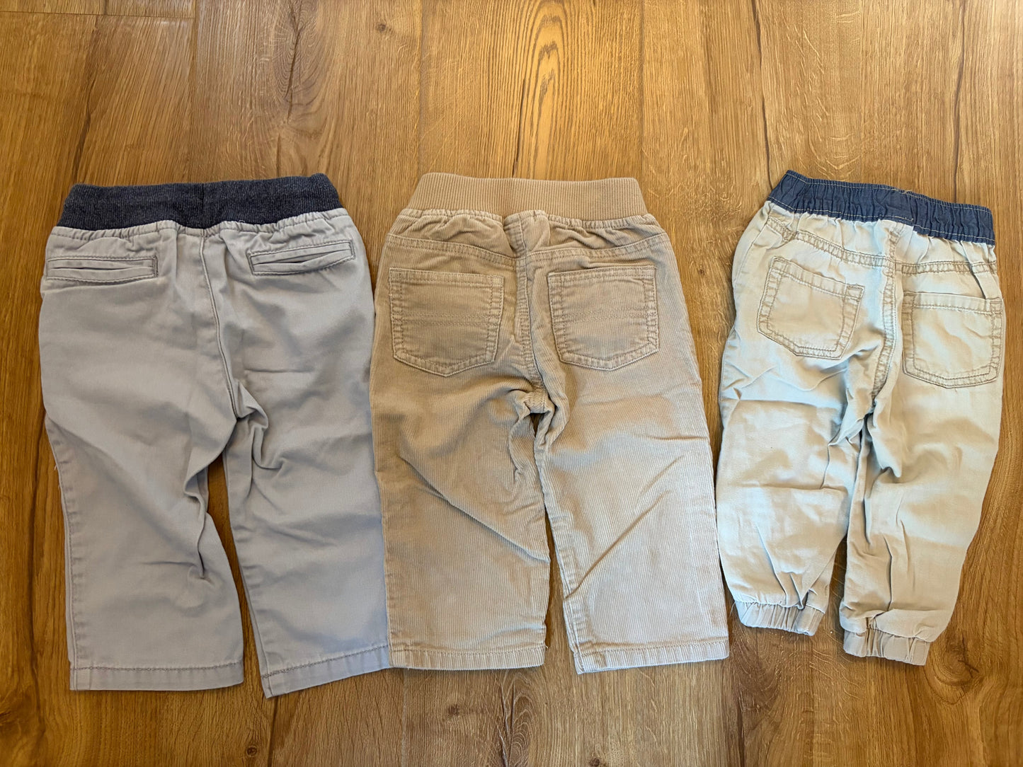 #6 - Gymboree Boys Khaki and Corduroy Pants (3 pairs) - 12-18 months