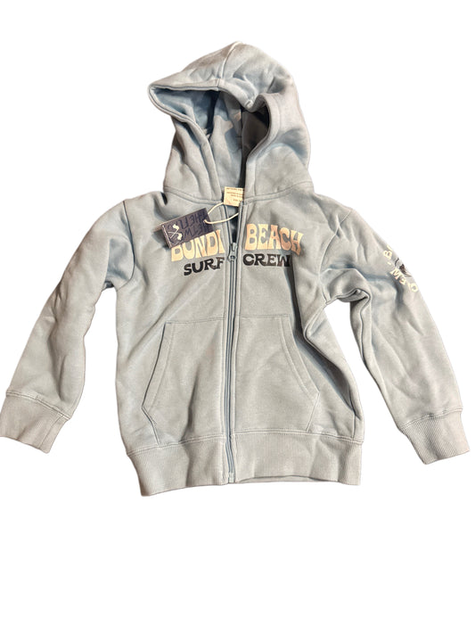 #28 REDUCED NWT Bondi Beach Surf Crew Hooded Zip Up Sweatshirt Size 4