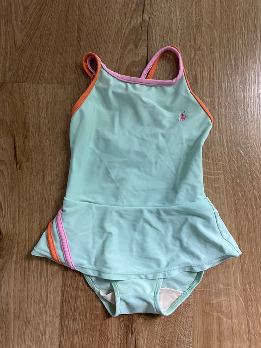 #6 - Girls Ralph Lauren Bathing Suit, Blue, 24 months