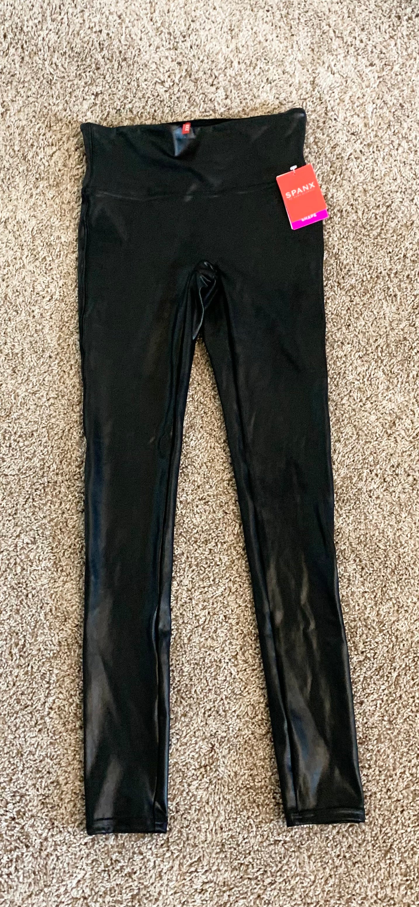 Women's Small / Spanx Faux Leather Leggings NWT