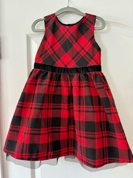 Seller 183 - Cat & Jack Girls 4T Christmas Dress - EUC