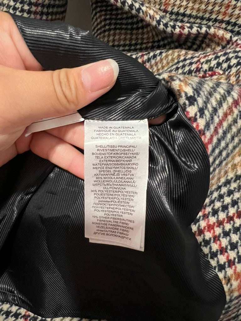 Seller #76 - Lauren Ralph Lauren Reefer Coat - Sienna Plaid - NWOT - Size 4