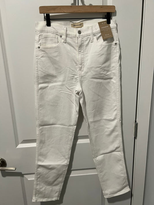 Seller #76 - Madewell Stovepipe High Rise Jeans - White - NWT - Size W 28