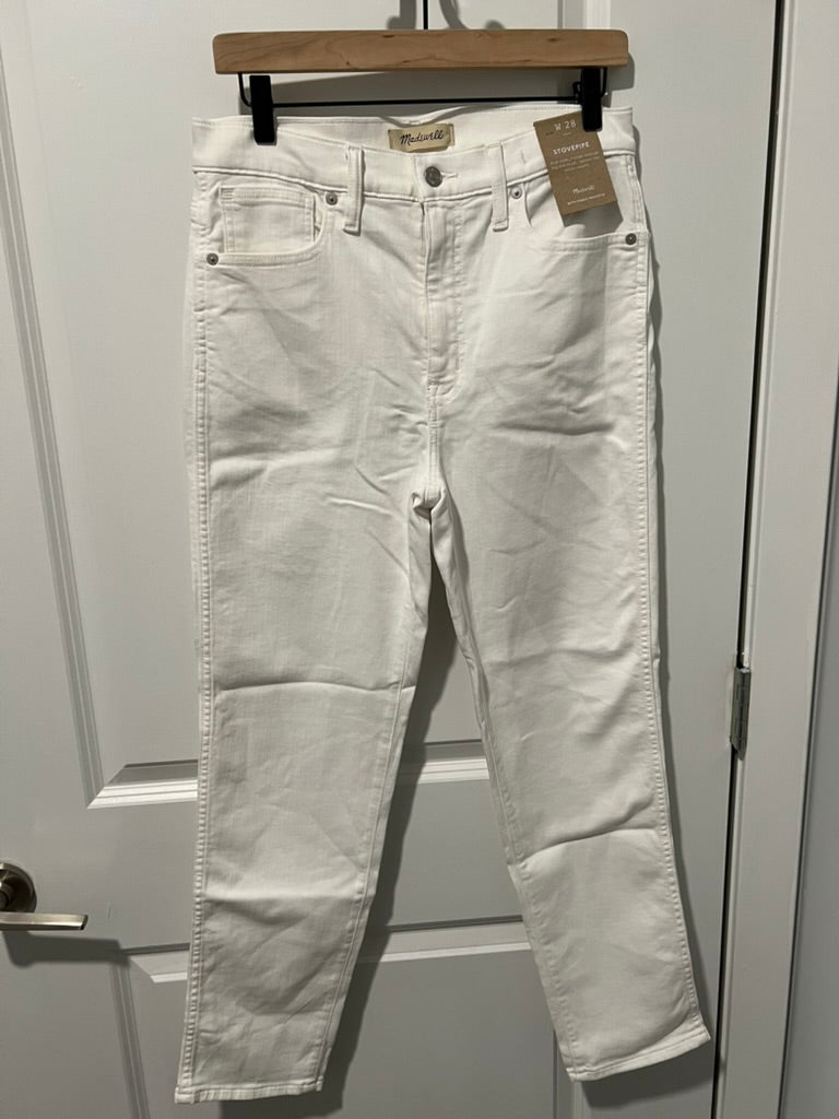 Seller #76 - Madewell Stovepipe High Rise Jeans - White - NWT - Size W 28