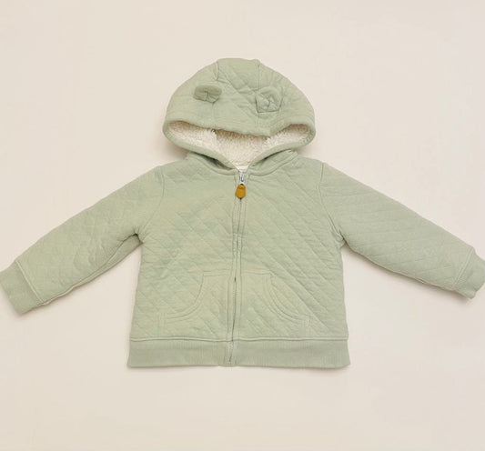 #75 - Girls 18M Carters Sweater Jacket Green