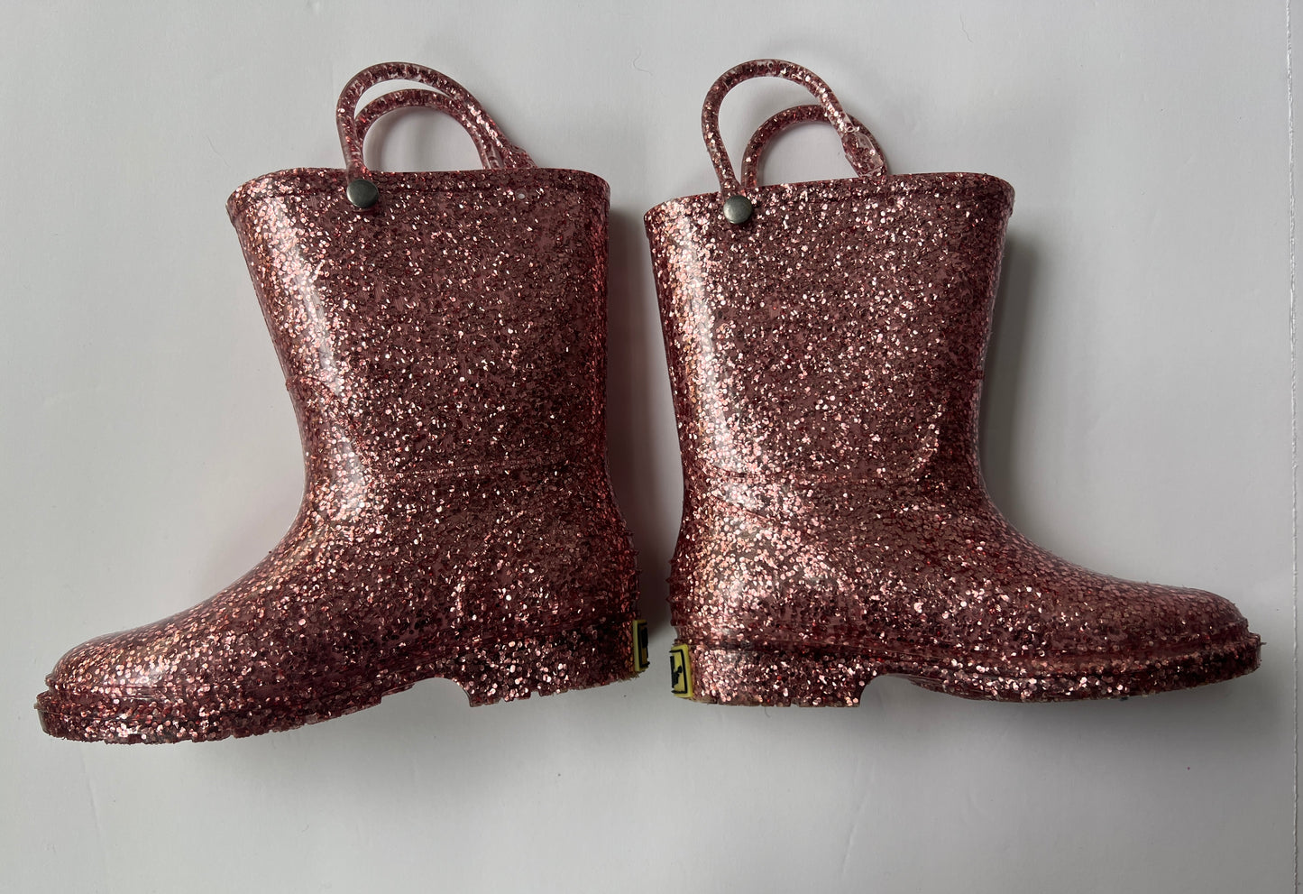 #77B Girls Shoe Size  9 Western Chief Pink Glitter Rain Boot