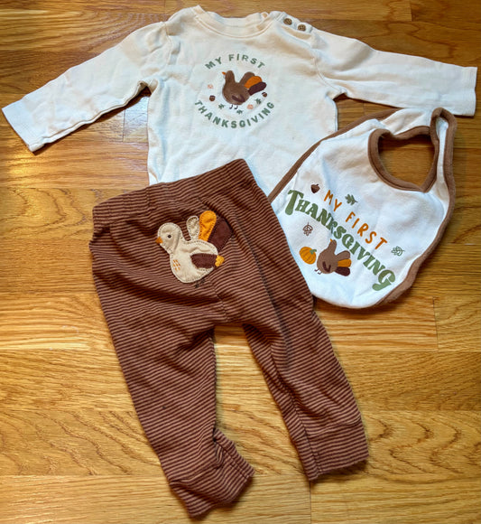 #69 My First Thanksgiving Outfit 6M