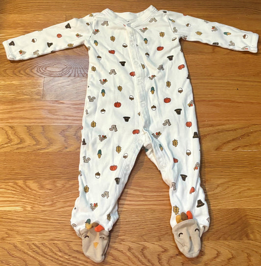 #69 Carter's Thanksgiving Turkey Sleeper 9M