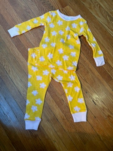 Seller 183 - Carter's Girls 12 Month Yellow Floral PJs - NWOTs