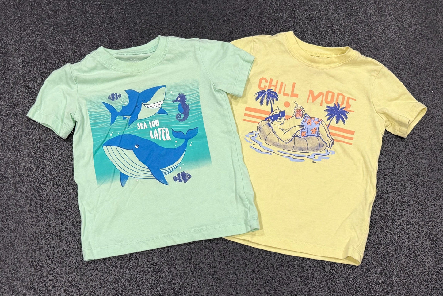#42 Carters 2T Boys Summertime Shirt Bundle