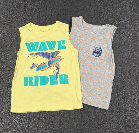 #42 Carters 2T Boys Summertime Tank Top Bundle
