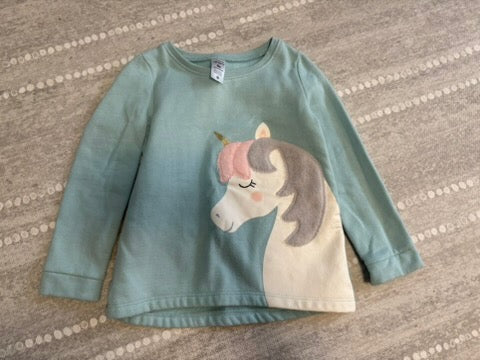 Seller 183 - Carter's Girls 4T Unicorn Sweatshirt - GUC