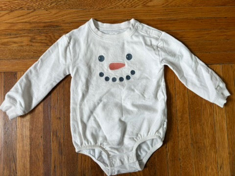 Seller 183 - Carter's 24 Month Little Planet Snowman Onesie - EUC
