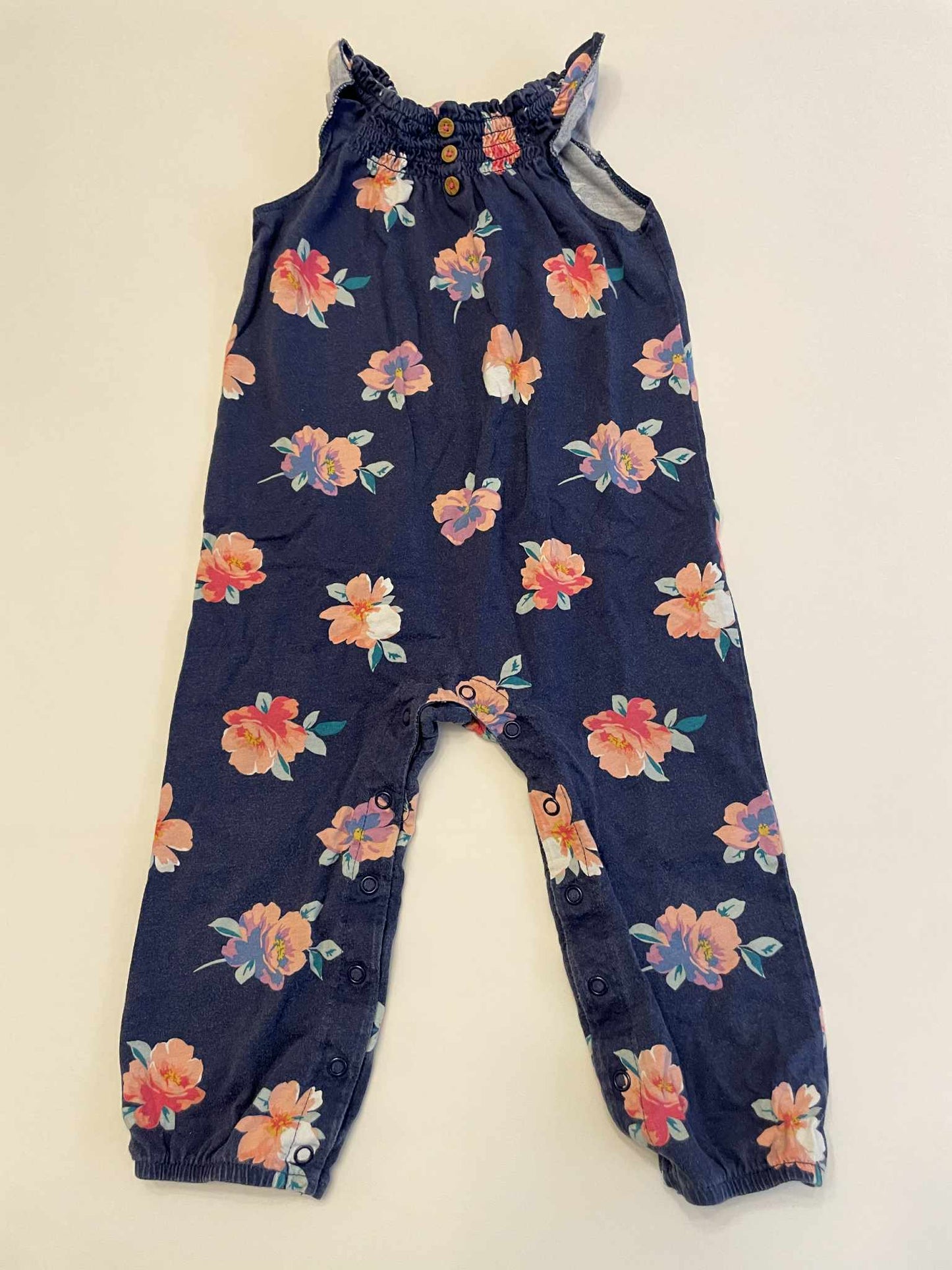 #54 - Girls 24M Carters Floral Jumpsuit