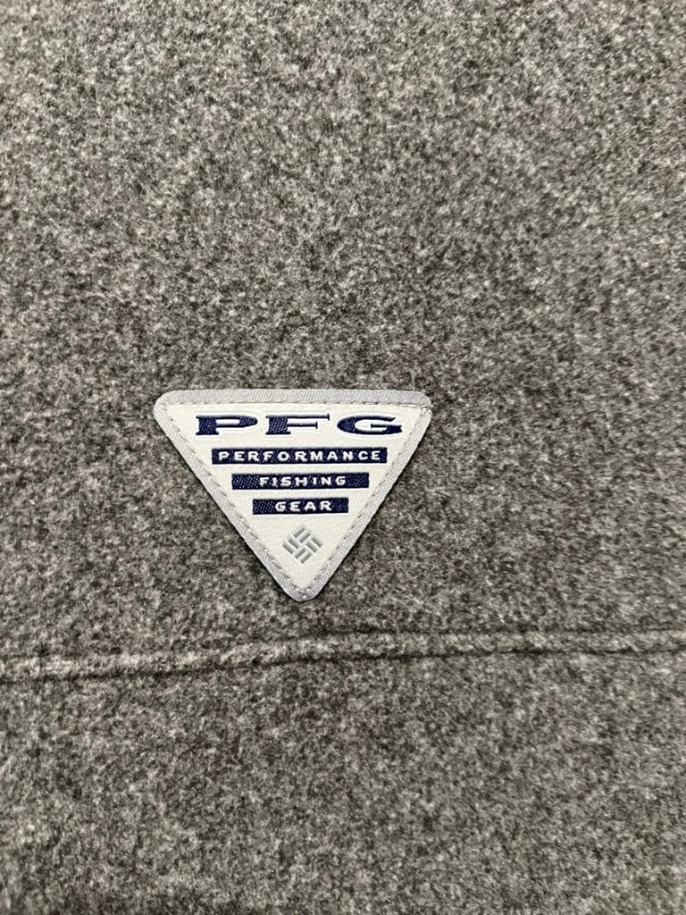 Seller #76 - Columbia The Ohio State University Pullover - Grey/Red - Men's Large