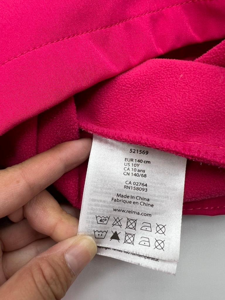 Seller #76 - Reima Softshell Removable Hood Full Zip Jacket - Pink - Size 10 Youth