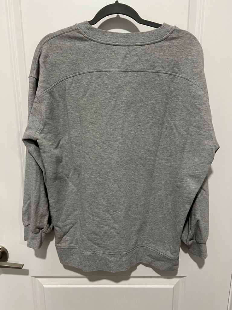 Seller #76 - Lululemon Perfectly Oversized Crew - Heathered Medium Grey - Estimated Size 6