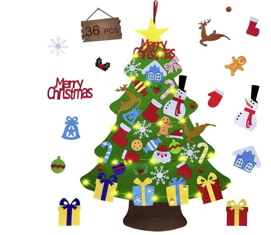 #168 Felt Christmas Tree