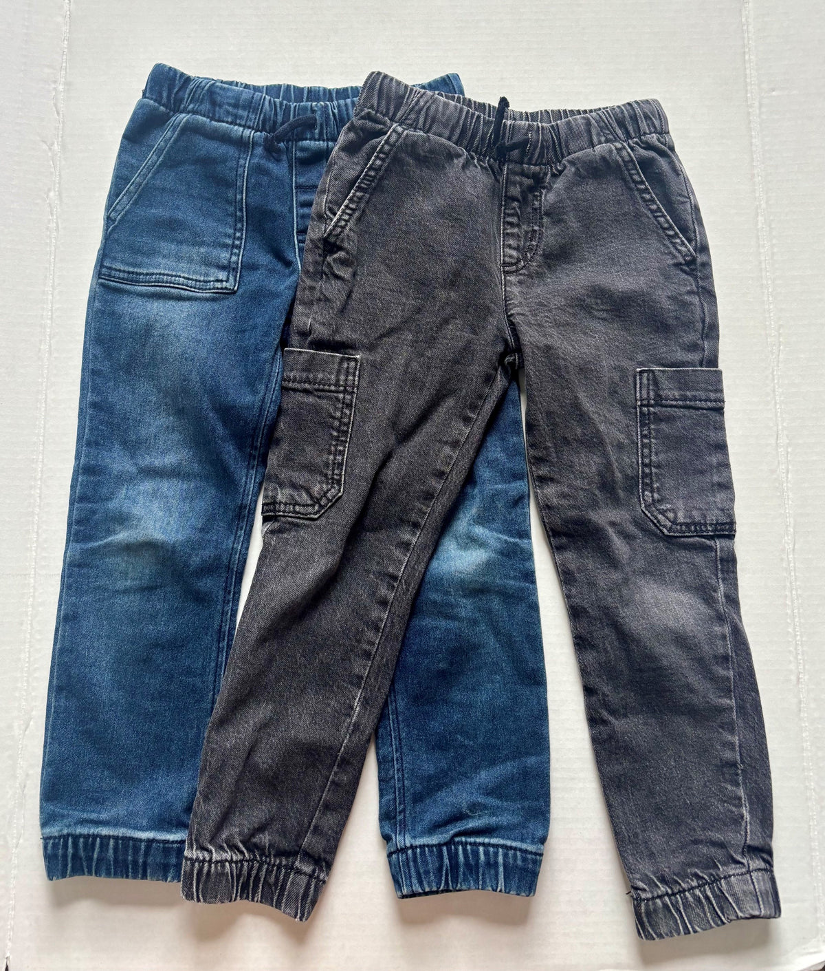 #154 Cat and Jack Denim Joggers Boys 4 VGUC